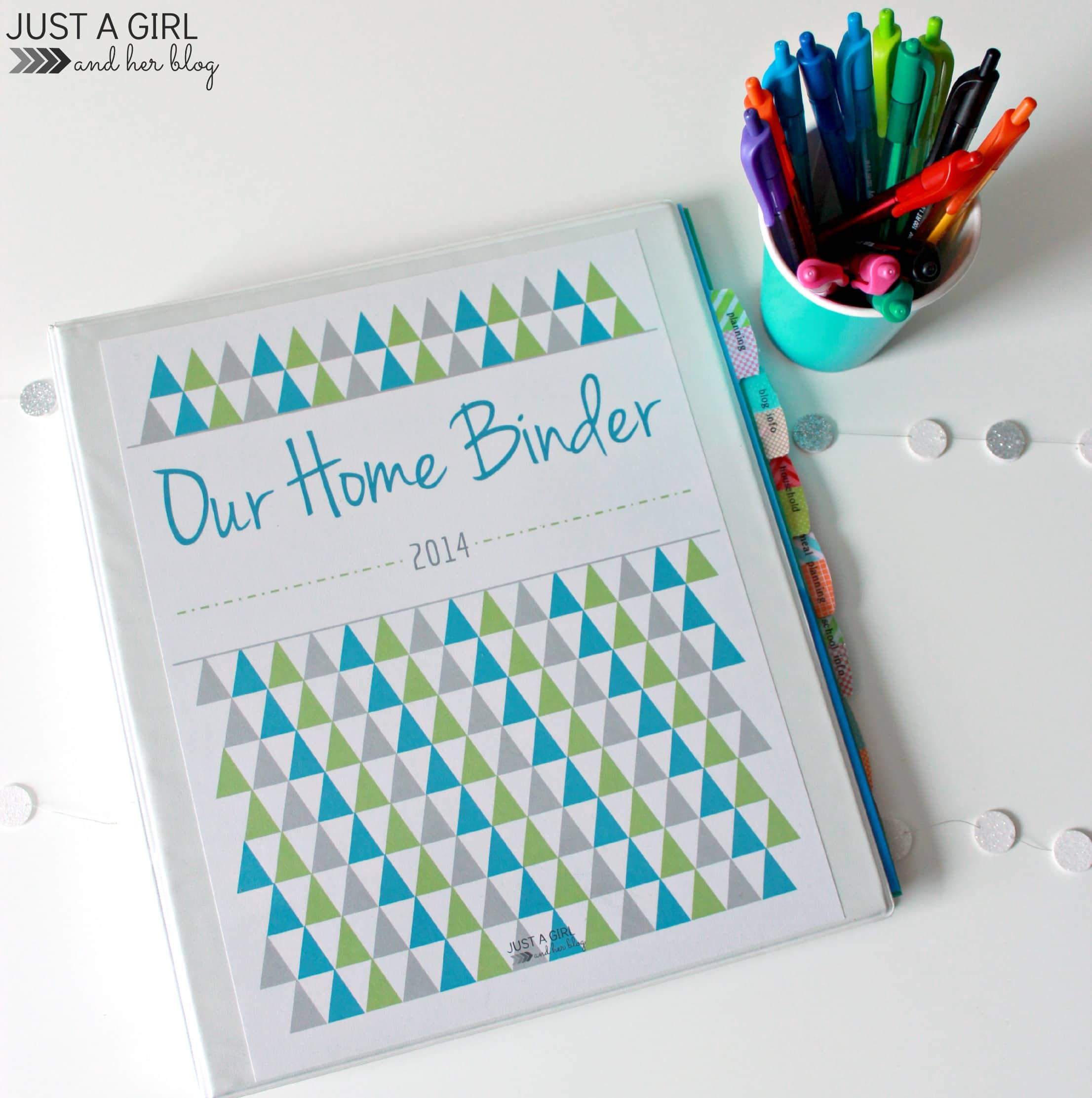 Our Home Binder: A Tour {with FREE printables!} - Just a Girl and Her Blog