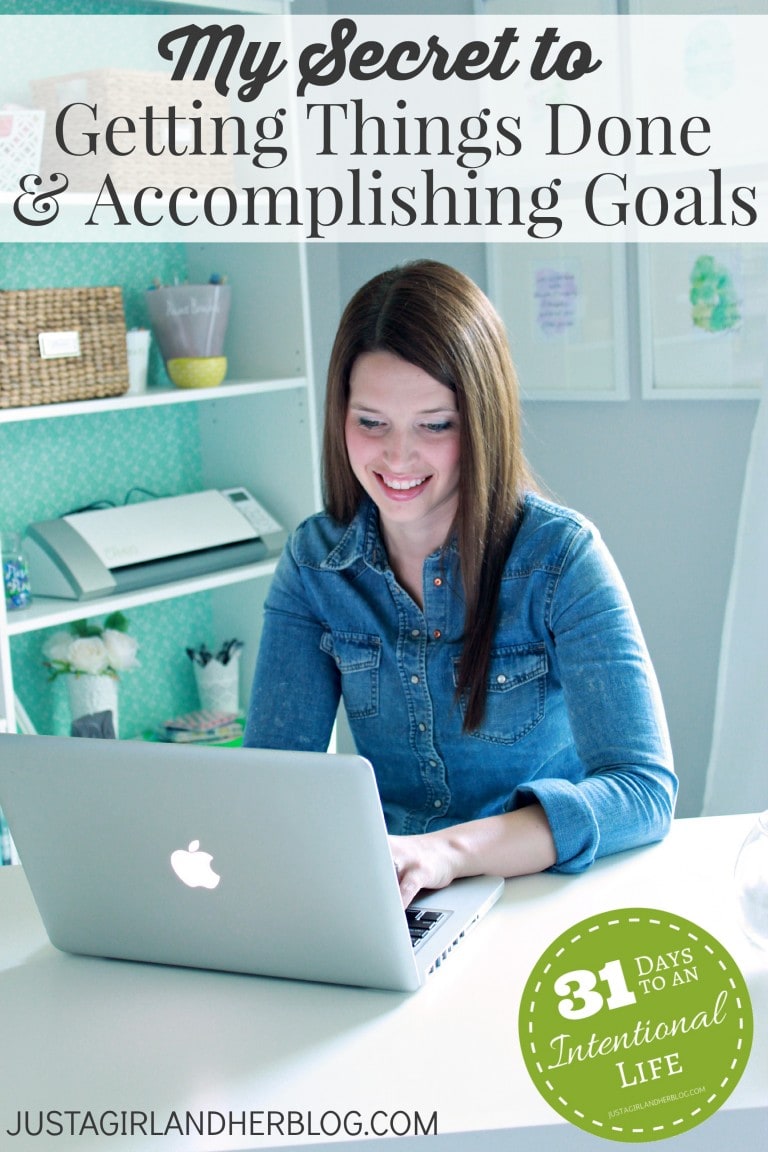 My Secret to Getting Things Done and Accomplishing Goals | Abby Organizes