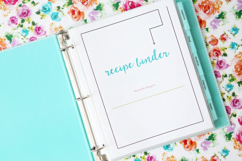 Recipe Binder Cover Printable Recipe Binder Cover Printable