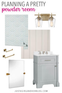 Planning a Pretty Powder Room | Abby Organizes
