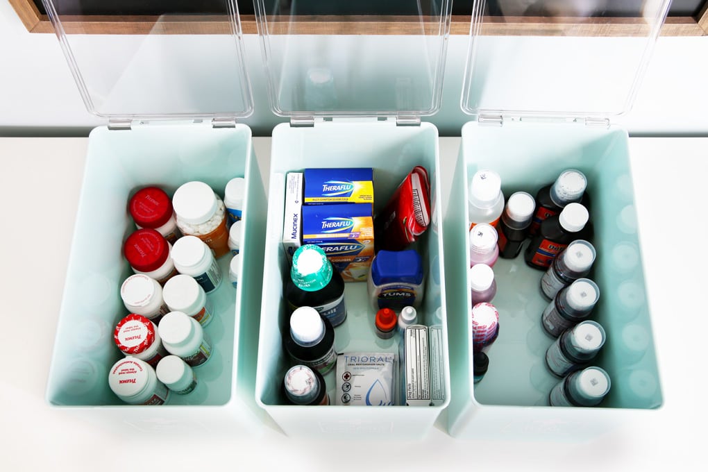Medicine Cabinet Organization and Organized First Aid Supplies