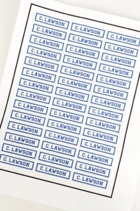 How to Make DIY Iron On Labels | Abby Organizes