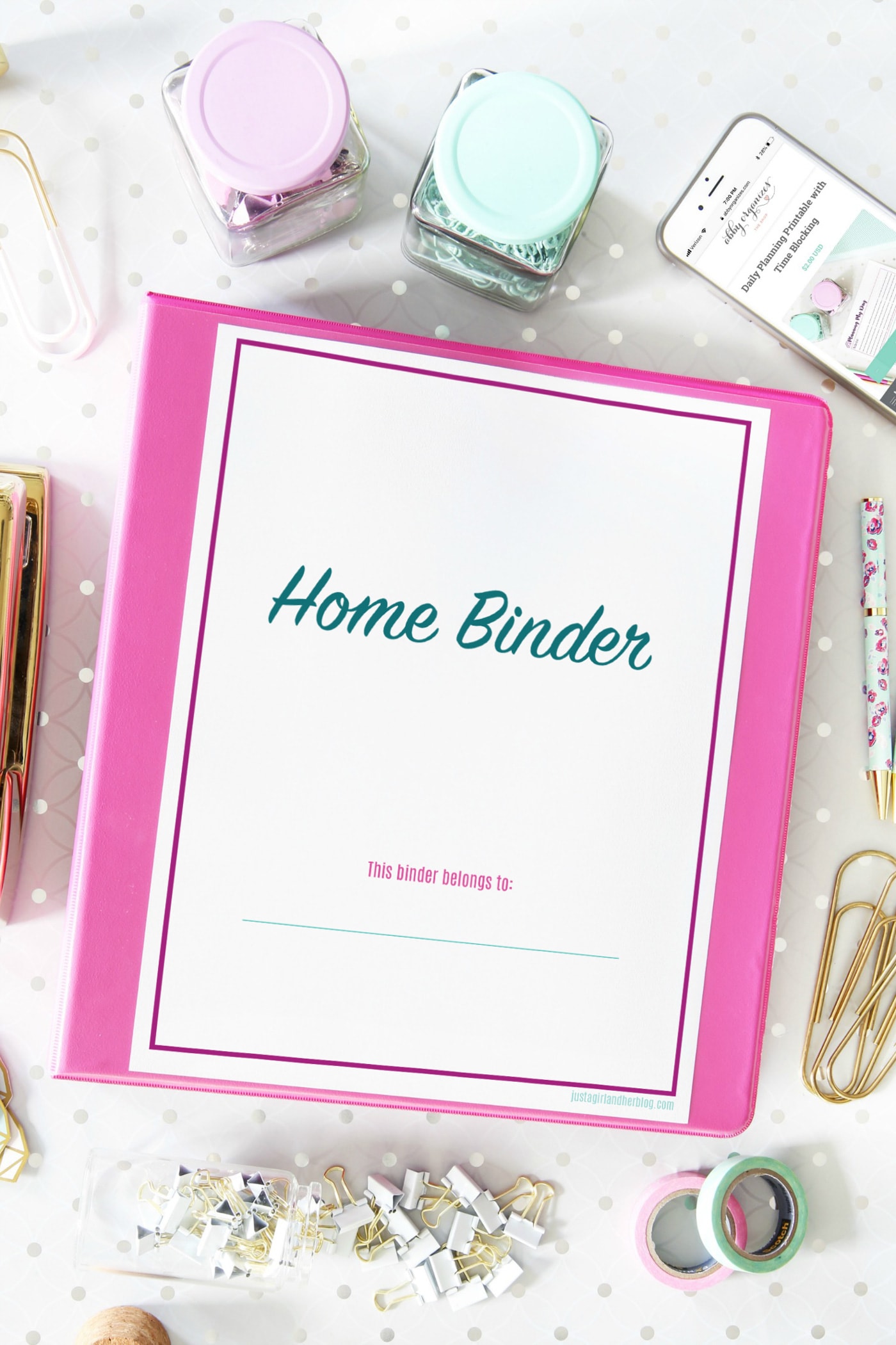 Organized Home Binder with Free Printables! | Abby Organizes