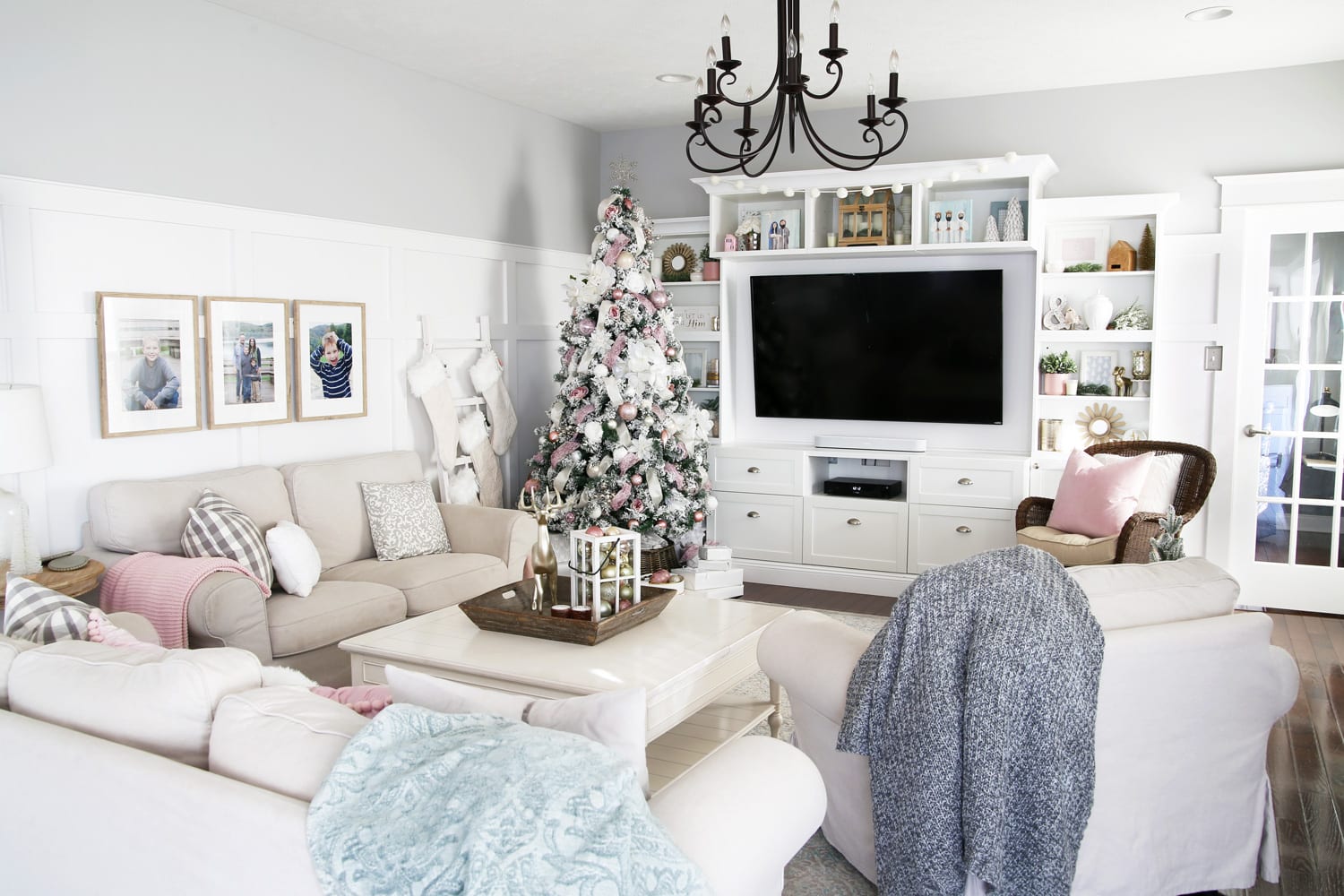 Pink Christmas Home Tour | Abby Organizes