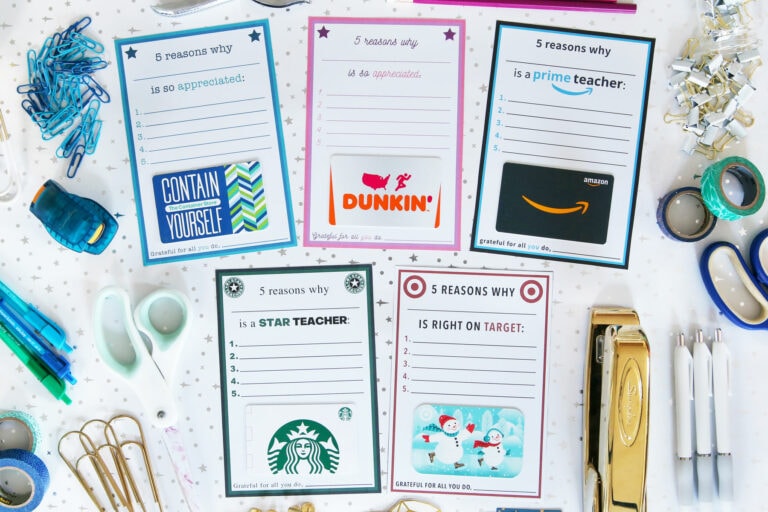 Simple, Meaningful Target Teacher Gift with Free Printable!